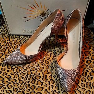 BP Python Print D'orsay Pumps-EUC!